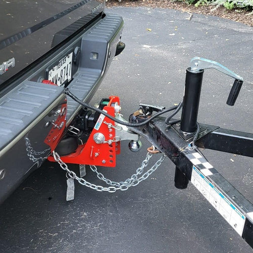 12 000 lb (compatible avec les attelages de 2 po) - Attelage pneumatique avec support de boule combiné (2 boules de 2-5/16 po), compatible avec les attelages de 2 po