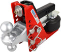 12 000 lb (compatible avec les attelages de 2 po) - Attelage pneumatique avec support de boule combiné (2 boules de 2-5/16 po), compatible avec les attelages de 2 po